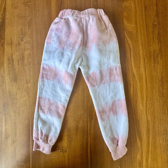 LOLA AND THE BOYS Tie Dye Sweat Pants Girls 4 4T Candy Heart Track Pants Sweats - Picture 2 of 5